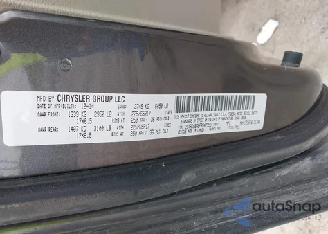 2016 Chrysler Town & Country Touring from USA, damaged, VIN 2C4RC1BG9GR298725